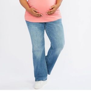 Two pair plus-size pregnancy jeans from Motherhood Maternity